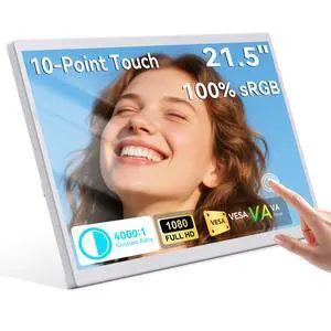 21.5 Inch Portable Touchscreen Monitor, 1080P Computer Touch Screen w/VESA Stand Touch PC Display, 75Hz, Multi-Touch Monitor, DC HDMI & USBC for Phones PC Phone Business,White 21.5 Inch Portable Touchscreen Monitor, 1080P Computer Touch Screen w/VESA Stand Touch PC Display, 75Hz, Multi-Touch Monitor, DC HDMI & USBC for Phones PC Phone Business,White