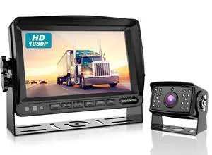 HD Backup Camera System Kit,7" 1080P Reversing Monitor+IP69 Waterproof Rear View Camera,Sharp CCD Chip, 100% Not Wash Up,Truck/Semi-Trailer/Box Truck/RV (FHD1-Wired) HD Backup Camera System Kit,7" 1080P Reversing Monitor+IP69 Waterproof Rear View Camera,Sharp CCD Chip, 100% Not Wash Up,Truck/Semi-Trailer/Box Truck/RV (FHD1-Wired)