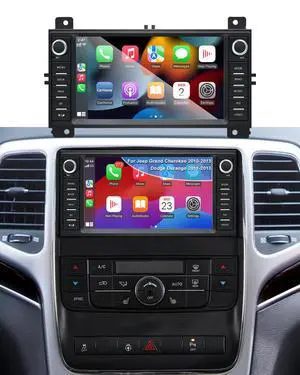 Car Radio Stereo for Jeep Grand Cherokee 2010-2013 Dodge Durango 2011-2013 | 7 Inch Touch Screen, Headunit, Wireless CarPlay & Android Auto, Bluetooth, GPS, WiFi, FM, SWC, Backup Camera Car Radio Stereo for Jeep Grand Cherokee 2010-2013 Dodge Durango 2011-2013 | 7 Inch Touch Screen, Headunit, Wireless CarPlay & Android Auto, Bluetooth, GPS, WiFi, FM, SWC, Backup Camera