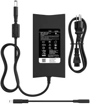 130W Laptop Charger for Dell XPS 15, Precision M20 M60 M70 M90 M2400 M4400 M6300 LA130PM121 DA130PE1-00 Inspiron 11 15 7000 7559 N7110 N5110 Vostro 500 1000 1200 1400 AC Adapter Power Cord 130W Laptop Charger for Dell XPS 15, Precision M20 M60 M70 M90 M2400 M4400 M6300 LA130PM121 DA130PE1-00 Inspiron 11 15 7000 7559 N7110 N5110 Vostro 500 1000 1200 1400 AC Adapter Power Cord