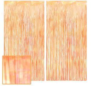 2pk Orange Fringe Curtain | Birthday Party Garland Decorations | 2 Pack, Showgirl, Halloween Decor, Backdrop, Fiesta Vibes, Fall, Girly Celebration 2pk Orange Fringe Curtain | Birthday Party Garland Decorations | 2 Pack, Showgirl, Halloween Decor, Backdrop, Fiesta Vibes, Fall, Girly Celebration