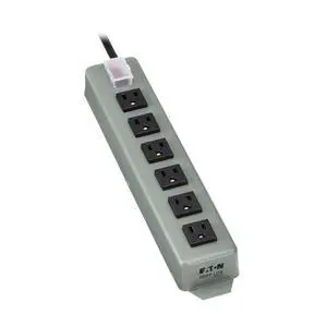 Eaton series 6-Outlet Heavy Duty Power Strip, Metal, Mountable (Wall Mount & Under Desk) 15ft Extension Cord, On/Off Switch Cover, Industrial Garage Shop Work Bench Applications (UL24CB-15) Eaton series 6-Outlet Heavy Duty Power Strip, Metal, Mountable (Wall Mount & Under Desk) 15ft Extension Cord, On/Off Switch Cover, Industrial Garage Shop Work Bench Applications (UL24CB-15)