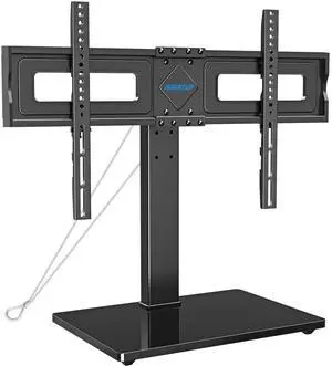 Universal TV Stand, Table Top TV Stands for 37 to 65, 70, 75 Inch Flat Screen TVs, Height Adjustable, Tilt, Swivel TV Mount with Tempered Glass Base Hold up to 88lbs, Max VESA 600x400mm MU0031 Universal TV Stand, Table Top TV Stands for 37 to 65, 70, 75 Inch Flat Screen TVs, Height Adjustable, Tilt, Swivel TV Mount with Tempered Glass Base Hold up to 88lbs, Max VESA 600x400mm MU0031