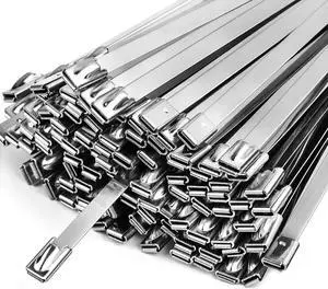 Metal Zip Ties Heavy Duty 11.8 Inch 304 Stainless Steel Cable Tie | 100 Pcs All-Weather Fastener Straps for Chain Link Fence, Exhaust Wrap & Outdoor Wire Mesh Metal Zip Ties Heavy Duty 11.8 Inch 304 Stainless Steel Cable Tie | 100 Pcs All-Weather Fastener Straps for Chain Link Fence, Exhaust Wrap & Outdoor Wire Mesh