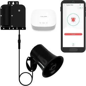 X3 Version Outdoor Alarm Controller, Ruggedized Battery-Powered Siren/Alarm/Relay Controller, Up to 1/4 Mile Open-Air Range, 130dB Siren, Alexa Assistant, Google, IFTTT, Hub Included X3 Version Outdoor Alarm Controller, Ruggedized Battery-Powered Siren/Alarm/Relay Controller, Up to 1/4 Mile Open-Air Range, 130dB Siren, Alexa Assistant, Google, IFTTT, Hub Included