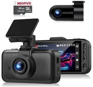 S1 Pro 4K Front & 2K Rear Dual Dash Cam with 32GB Card Included | Built-in 5GHz WiFi, GPS, 3" IPS Screen, HDR Super Night Vision, G-Sensor, 24H Parking Mode, Reliable Supercapacitor S1 Pro 4K Front & 2K Rear Dual Dash Cam with 32GB Card Included | Built-in 5GHz WiFi, GPS, 3" IPS Screen, HDR Super Night Vision, G-Sensor, 24H Parking Mode, Reliable Supercapacitor