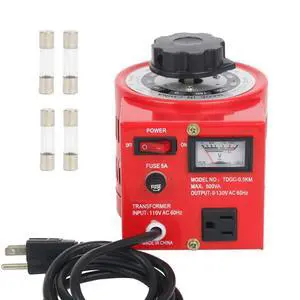Variac, 500VA Variable Voltage Transformer,AC Auto Transformer | 5Amp Variac Transformer,110V Input 0-130V Output,Ideal for Household Industrial and Lab Voltage Testing Variac, 500VA Variable Voltage Transformer,AC Auto Transformer | 5Amp Variac Transformer,110V Input 0-130V Output,Ideal for Household Industrial and Lab Voltage Testing