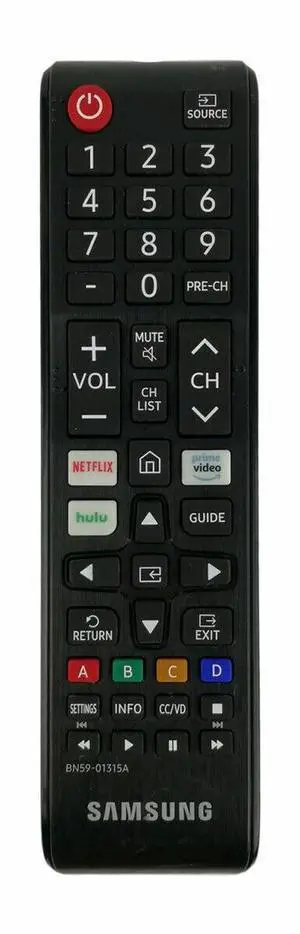 Remote Control (BN59-01315A) for Select TVs - Black Remote Control (BN59-01315A) for Select TVs - Black