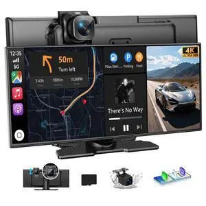 Carplay Screen for Car 11.5" Largest HD Screen for Carplay & Android Auto Car Stereo with 4K Dash Cam 1080P Backup Camera, GPS Navigation/Bluetooth/Mirror Link/Voice Control/AUX/FM/Siri Carplay Screen for Car 11.5" Largest HD Screen for Carplay & Android Auto Car Stereo with 4K Dash Cam 1080P Backup Camera, GPS Navigation/Bluetooth/Mirror Link/Voice Control/AUX/FM/Siri