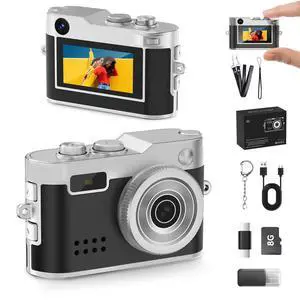 Y2K Mini Keychain Camera, Retro Aesthetic Digital Point and Shoot Camera for Teens, Pocket-Sized Vintage Digicam Bag Charm, 1080P Vlogging Camera with 8GB Card, Birthday Gift for Kids & Friends Y2K Mini Keychain Camera, Retro Aesthetic Digital Point and Shoot Camera for Teens, Pocket-Sized Vintage Digicam Bag Charm, 1080P Vlogging Camera with 8GB Card, Birthday Gift for Kids & Friends