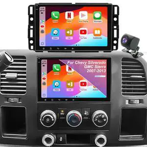 Car Radio for Chevy Chevrolet Silverado 20072013 GMC Sierra, Yukon Tahoe Suburban 20072014, Traverse 8inch Touchscreen Stereo Headunit with CarPlay Android Auto Bluetooth GPS 5GWiFi Backup Camera FM Car Radio for Chevy Chevrolet Silverado 20072013 GMC Sierra, Yukon Tahoe Suburban 20072014, Traverse 8inch Touchscreen Stereo Headunit with CarPlay Android Auto Bluetooth GPS 5GWiFi Backup Camera FM