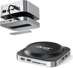 Gadget Mac mini M4 Dock, 8TB M.2 NVMe/SATA SSD Enclosure & Stand, 4K@144Hz HDMI 2.1, 10Gbps USB-C & USB-A Hub, SD/TF Card Reader, 3.5mm Audio, Aluminum Docking Station for Mac mini M4 & M4 Pro Gadget Mac mini M4 Dock, 8TB M.2 NVMe/SATA SSD Enclosure & Stand, 4K@144Hz HDMI 2.1, 10Gbps USB-C & USB-A Hub, SD/TF Card Reader, 3.5mm Audio, Aluminum Docking Station for Mac mini M4 & M4 Pro
