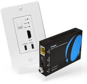 4K HDMI/USB-C Extender, Over Single Cat6/Cat7 Cable Wall Plate Transmitter 4K @ 60Hz UltraHD with HDR & IR Control - Up to 165 ft 4K HDMI/USB-C Extender, Over Single Cat6/Cat7 Cable Wall Plate Transmitter 4K @ 60Hz UltraHD with HDR & IR Control - Up to 165 ft
