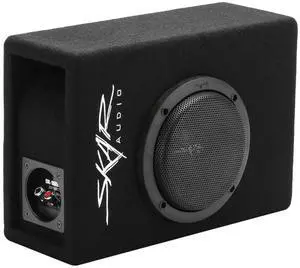 EVL-1X65D4-V-LP 6.5" 400 Watt Low Profile Slot Port Loaded Car Subwoofer Enclosure EVL-1X65D4-V-LP 6.5" 400 Watt Low Profile Slot Port Loaded Car Subwoofer Enclosure