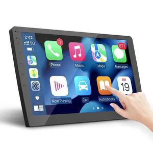 Double Din Car Stereo, 10.1" HD Touchscreen with Wireless Apple Carplay & Android Auto, Mirror Link, Bluetooth 5.4, SWC, Subwoofer, 5.1 CHN, Backup Camera, 4+64GB, FM/AM Car Radio Receiver Double Din Car Stereo, 10.1" HD Touchscreen with Wireless Apple Carplay & Android Auto, Mirror Link, Bluetooth 5.4, SWC, Subwoofer, 5.1 CHN, Backup Camera, 4+64GB, FM/AM Car Radio Receiver