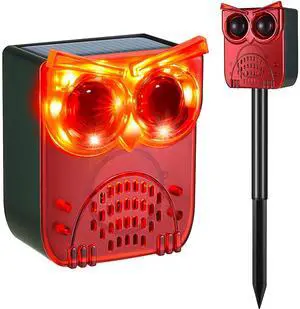 Solar Outdoor Motion Sensor Alarm, 130dB Dog Barking & Gunshot Sound | 13 Looping Sounds to Prevent Habituation, 4 Work Modes, IP55 Weatherproof Alarm for Home, Villa, Yard, Chicken Coop Solar Outdoor Motion Sensor Alarm, 130dB Dog Barking & Gunshot Sound | 13 Looping Sounds to Prevent Habituation, 4 Work Modes, IP55 Weatherproof Alarm for Home, Villa, Yard, Chicken Coop
