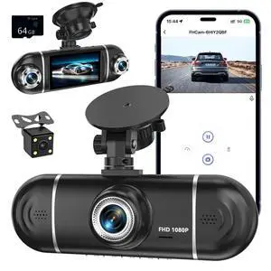 4 Channel 1080P Dash Cam Front Rear Left Right, 170° Wide Angle Car Camera with 5GHz WiFi App Control, Super Night Vision, 24H Parking Monitor, G-Sensor, Loop Recording, 64GB SD Card Included 4 Channel 1080P Dash Cam Front Rear Left Right, 170° Wide Angle Car Camera with 5GHz WiFi App Control, Super Night Vision, 24H Parking Monitor, G-Sensor, Loop Recording, 64GB SD Card Included
