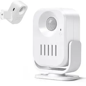 Motion Sensor Alarm with 20s Custom Voice Recording | 120dB Loud Indoor Motion Detector Alarm, Wireless Doorbell Entry Alert for Business, Store, Office and Caregiver Motion Sensor Alarm with 20s Custom Voice Recording | 120dB Loud Indoor Motion Detector Alarm, Wireless Doorbell Entry Alert for Business, Store, Office and Caregiver