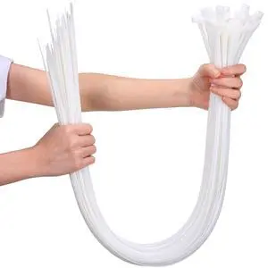 100 Pcs 36 Inch White Zip Ties Heavy Duty Cable Ties for Indoor and Outdoor Binding Fences, Awnings Tying, Branches Bundling of Crops 100 Pcs 36 Inch White Zip Ties Heavy Duty Cable Ties for Indoor and Outdoor Binding Fences, Awnings Tying, Branches Bundling of Crops