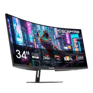 New! Curved 34-inch Prime Gaming Monitor 3440 x 1440 up to 240Hz 1500R 1ms 100% sRGB DisplayPort x2 HDMI x2 Build-in Speakers, Machine Black 2027 (C345B-QU240T Series) New! Curved 34-inch Prime Gaming Monitor 3440 x 1440 up to 240Hz 1500R 1ms 100% sRGB DisplayPort x2 HDMI x2 Build-in Speakers, Machine Black 2027 (C345B-QU240T Series)