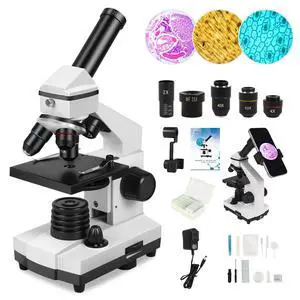 Microscope for Adults Professional:Compound Microscope for Kids 8-12,100X-2000X Kids Microscope Kit with Prepared Microscope Slides and Covers,Plant Stereo Microscopes for Kids Homeschool Lab Microscope for Adults Professional:Compound Microscope for Kids 8-12,100X-2000X Kids Microscope Kit with Prepared Microscope Slides and Covers,Plant Stereo Microscopes for Kids Homeschool Lab
