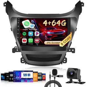 8 Core 4+64G Radio for Hyundai Elantra 2014-2016 Stereo Upgrade | Android 15, 59UI, 9" Touchscreen, Wireless CarPlay/Android Auto, GPS, Bluetooth, EQ, Free AHD Backup Camera 8 Core 4+64G Radio for Hyundai Elantra 2014-2016 Stereo Upgrade | Android 15, 59UI, 9" Touchscreen, Wireless CarPlay/Android Auto, GPS, Bluetooth, EQ, Free AHD Backup Camera