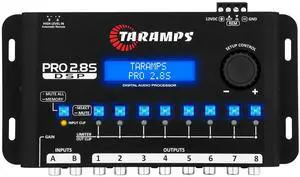 Taramps Pro 2.8S Black DSP Crossover Full Digital Signal Audio Processor and Equalizer with sequencer 15-Band Graphic Equalization 12 preset EQ 2-Channel in and 8-Channel Out Car Audio, Sound Quality Taramps Pro 2.8S Black DSP Crossover Full Digital Signal Audio Processor and Equalizer with sequencer 15-Band Graphic Equalization 12 preset EQ 2-Channel in and 8-Channel Out Car Audio, Sound Quality
