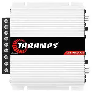 Taramps DS 440x4 2 Ohms Multichannel Amplifier 440 Watts Rms 110x4 Watts Full Range Crossover Fixed Rca/High Level Input 4 Channels Car Audio, Class D Taramps DS 440x4 2 Ohms Multichannel Amplifier 440 Watts Rms 110x4 Watts Full Range Crossover Fixed Rca/High Level Input 4 Channels Car Audio, Class D