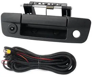 Tailgate Handle Backup Camera Compatible with 2009-2017 Dodge Ram 1500 2500 3500, Tailgate Latch Door Handle Rear View Waterproof HD Reverse Camera RCA Connector Replaces# 68044906AB,68044904AG Tailgate Handle Backup Camera Compatible with 2009-2017 Dodge Ram 1500 2500 3500, Tailgate Latch Door Handle Rear View Waterproof HD Reverse Camera RCA Connector Replaces# 68044906AB,68044904AG