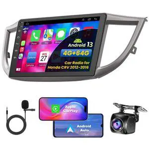(8Core + 64GB) 10 Inch QLED Touch Screen Car Radio for Honda CRV 2012 2013 2014 2015 2016 with Carplay and Android Auto,Android 13 CRV Stereo Support Bluetooth,WiFi,GPS,FM Radio,BT & SWC (8Core + 64GB) 10 Inch QLED Touch Screen Car Radio for Honda CRV 2012 2013 2014 2015 2016 with Carplay and Android Auto,Android 13 CRV Stereo Support Bluetooth,WiFi,GPS,FM Radio,BT & SWC