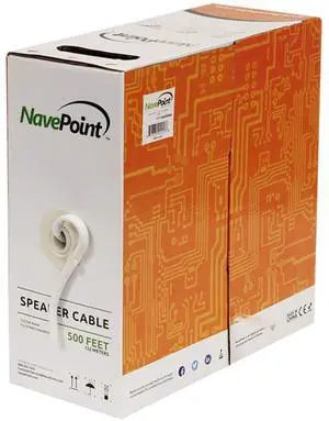 500ft in Wall Audio Speaker Cable Wire CL2 12/2 AWG Gauge 2 Conductor Bulk White 500ft in Wall Audio Speaker Cable Wire CL2 12/2 AWG Gauge 2 Conductor Bulk White