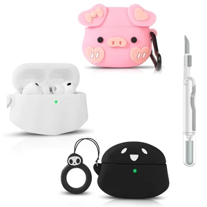 (3Pack+Cleaning Pen) Case for AirPods Pro 3rd Generation 2025 Silicone Cover Full Protection Cute Cartoon Skin Design with Cleaner Kit Multiple Combinations Case for AirPods Pro 3 (GH+GH+PG) (3Pack+Cleaning Pen) Case for AirPods Pro 3rd Generation 2025 Silicone Cover Full Protection Cute Cartoon Skin Design with Cleaner Kit Multiple Combinations Case for AirPods Pro 3 (GH+GH+PG)