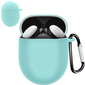 for Google Pixel Buds Pro 2 / Google Pixel Buds Pro Case Cover with Carabiner, Soft Silicone Shockproof Protective Front LED Visible Case Skin for Girly/Men/Women, Mint Green for Google Pixel Buds Pro 2 / Google Pixel Buds Pro Case Cover with Carabiner, Soft Silicone Shockproof Protective Front LED Visible Case Skin for Girly/Men/Women, Mint Green
