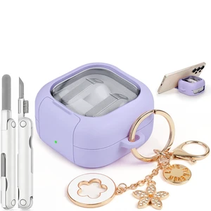 for Samsung Galaxy Buds 4 Pro Case/Buds 4 Case (2026) Cute Keychain, Purple Secure Lock Galaxy Buds4 Pro Case with Phone Stand & Cleaner Kit, Clear TPU Cover Accessories for Women Girls for Samsung Galaxy Buds 4 Pro Case/Buds 4 Case (2026) Cute Keychain, Purple Secure Lock Galaxy Buds4 Pro Case with Phone Stand & Cleaner Kit, Clear TPU Cover Accessories for Women Girls