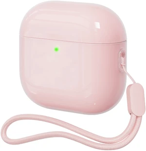 Case for AirPods 4 Never-Sretch-Out Shock-Proof Protective Semi Hard Silicone Case with Lanyard for Apple Airpods 4th Generation (Pink) Case for AirPods 4 Never-Sretch-Out Shock-Proof Protective Semi Hard Silicone Case with Lanyard for Apple Airpods 4th Generation (Pink)
