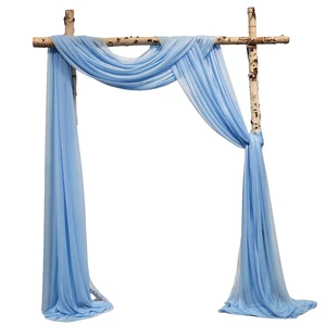 3 Panels Wedding Arch Draping Fabric, 2.5x19.5 ft Chiffon Draping Fabric, Wedding Arbor Drapery for Ceremony Reception Birthday Party Bridal Shower 3 Panels Wedding Arch Draping Fabric, 2.5x19.5 ft Chiffon Draping Fabric, Wedding Arbor Drapery for Ceremony Reception Birthday Party Bridal Shower
