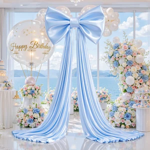 Baby Blue Large Bows for Backdrop Giant Bows Birthday Party Decorations Large Blue Giant Bow Decor for Wedding Baby Shower Birthday Photo Booth Decor 24"x16" Baby Blue Large Bows for Backdrop Giant Bows Birthday Party Decorations Large Blue Giant Bow Decor for Wedding Baby Shower Birthday Photo Booth Decor 24"x16"