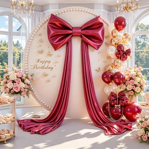 Burgundy Large Bows for Backdrop Giant Bows Birthday Party Decorations Large Giant Bow Decor, Burgundy Giant Satin Bow Decoration for Wedding Baby Shower Birthday Photo Booth Arch Wall Decor 24"x16" Burgundy Large Bows for Backdrop Giant Bows Birthday Party Decorations Large Giant Bow Decor, Burgundy Giant Satin Bow Decoration for Wedding Baby Shower Birthday Photo Booth Arch Wall Decor 24"x16"