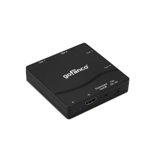Compact 1x4 HDMI Splitter 4K60Hz HDR (Splitter4P-HD20) 4K60Hz 4:4:4, 18Gbps, 4K to 1080p Scaling, HDR10, Supports Dolby Vision, HDCP 2.2, 3D, 4 Port, 1 in 4 Out Compact 1x4 HDMI Splitter 4K60Hz HDR (Splitter4P-HD20) 4K60Hz 4:4:4, 18Gbps, 4K to 1080p Scaling, HDR10, Supports Dolby Vision, HDCP 2.2, 3D, 4 Port, 1 in 4 Out
