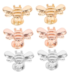 Watchband Bee Charm Set 6Pcs Watch Strap Decorative Nails Bee Shaped Charms for Watch Band Accessories Women Girls Watchband Bee Charm Set 6Pcs Watch Strap Decorative Nails Bee Shaped Charms for Watch Band Accessories Women Girls