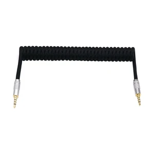 3.5mm TRRS to TRRS Spring Coiled Cable for Split Mechanical Keyboard RODE Sc7 By VIDEOMIC GO Video Micro-Type Mics Audio Cord Angle Cables (Straight trrs Coil 17CM Black) 3.5mm TRRS to TRRS Spring Coiled Cable for Split Mechanical Keyboard RODE Sc7 By VIDEOMIC GO Video Micro-Type Mics Audio Cord Angle Cables (Straight trrs Coil 17CM Black)