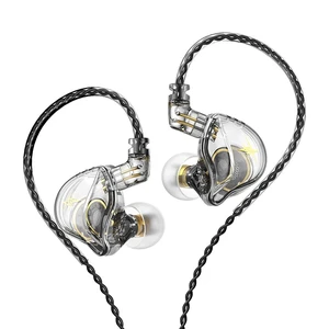 QKZ ZXT in Ear Monitor Headphones, Wired Earphones Stereo Bass, HiFi Wired Earbuds, Dynamic Dual Driver Gaming Earbuds with Detachable Cable for Musicians, Singer (White) QKZ ZXT in Ear Monitor Headphones, Wired Earphones Stereo Bass, HiFi Wired Earbuds, Dynamic Dual Driver Gaming Earbuds with Detachable Cable for Musicians, Singer (White)