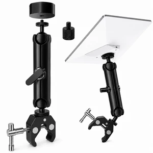 Starlink Mini C-Clamp Pipe Mount, 9.17in Arm 1/4"-20 Screw Bracket Features a 9.17" arm, 360° swivel, and 1/4"-20 screw. Compatible with RV, boat, truck, pole, and tripod Starlink Mini C-Clamp Pipe Mount, 9.17in Arm 1/4"-20 Screw Bracket Features a 9.17" arm, 360° swivel, and 1/4"-20 screw. Compatible with RV, boat, truck, pole, and tripod
