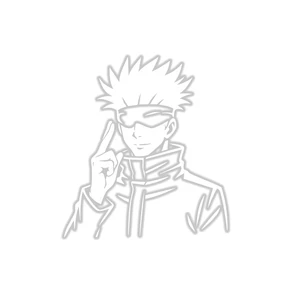 Satoru Jujutsu Anime Kaisen Vinyl Decal for Car Laptop Wall Decoration Sticker (White) Satoru Jujutsu Anime Kaisen Vinyl Decal for Car Laptop Wall Decoration Sticker (White)