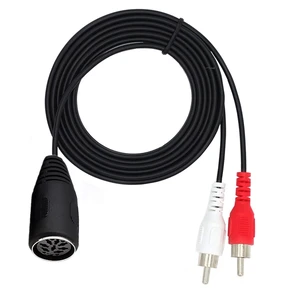 8 Pin DIN Female to 2RCA Male Plugs Audio Converter Cable Adapter for Old Audio Instrument Equipment(0.5m) 8 Pin DIN Female to 2RCA Male Plugs Audio Converter Cable Adapter for Old Audio Instrument Equipment(0.5m)