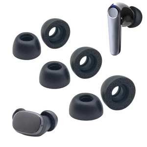 Foam Ear Tips Replacement for EarFun Free 2S, Air Pro 3, Free Pro 3 Earbuds Tips, Fit in Charging Case, 3 Pairs, S/M/L, Black Foam Ear Tips Replacement for EarFun Free 2S, Air Pro 3, Free Pro 3 Earbuds Tips, Fit in Charging Case, 3 Pairs, S/M/L, Black
