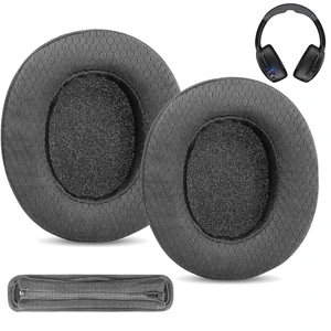 Crusher Evo Wireless Headphone Reinforced Durable Fabric Earpads and Headband Cushion Compatible with Skullcandy Crusher Evo Wireless Earpads Cushion Crusher Evo Wireless Headphone Reinforced Durable Fabric Earpads and Headband Cushion Compatible with Skullcandy Crusher Evo Wireless Earpads Cushion