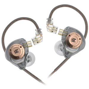 KZ EDX PRO X HiFi in-Ear Monitor Earbuds,Sports Dynamic in-Ear Headphone 0.75 Pin Cable,Powerful Bass Earphone for Audiphiles (Translucent Gray, Without mic) KZ EDX PRO X HiFi in-Ear Monitor Earbuds,Sports Dynamic in-Ear Headphone 0.75 Pin Cable,Powerful Bass Earphone for Audiphiles (Translucent Gray, Without mic)