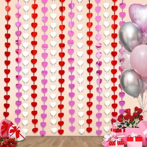 Valentines Decorations, 2 Pack Valentines Party Decoration,3.3x6.6ft Red, Pink, White Heart Shape Tinsel Foil Fringe Curtains Photo Backdrop,Streamer Backdrop for Birthday,Engagement,Wedding Valentines Decorations, 2 Pack Valentines Party Decoration,3.3x6.6ft Red, Pink, White Heart Shape Tinsel Foil Fringe Curtains Photo Backdrop,Streamer Backdrop for Birthday,Engagement,Wedding