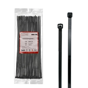 12 inch Black Nylon Zip Ties, 50lbs Tensile Strength, Multi-Purpose Self Locking Cable Ties, Heat Resistant, Erosion Controlled, Heavy Duty for Indoor and Outdoor Use (1000) 12 inch Black Nylon Zip Ties, 50lbs Tensile Strength, Multi-Purpose Self Locking Cable Ties, Heat Resistant, Erosion Controlled, Heavy Duty for Indoor and Outdoor Use (1000)